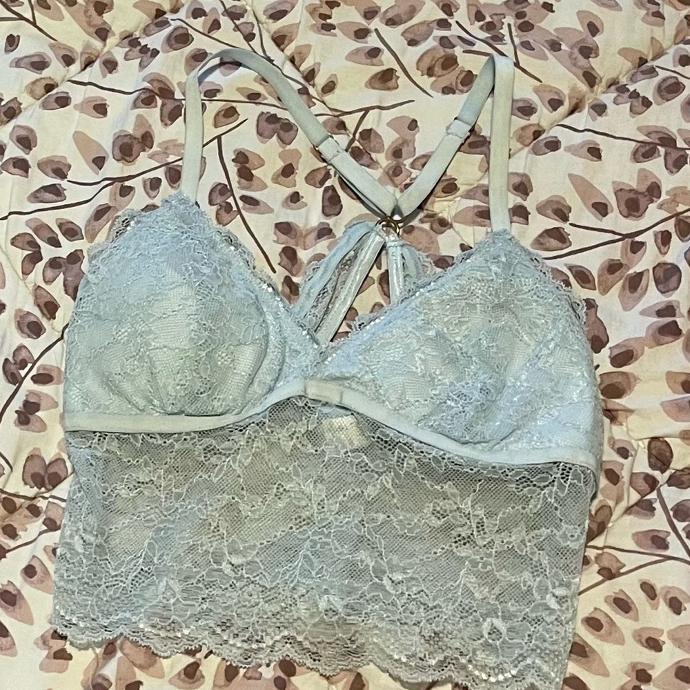 Lace Bralette in Light Blue